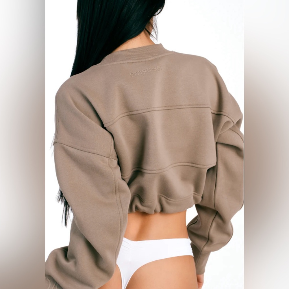 🛑🛑🛑OMST JADE CROPPED SWEATSHIRT - Picture 2 of 12